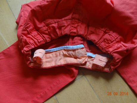 Tenke cervene nohavice h&m, h&m,104