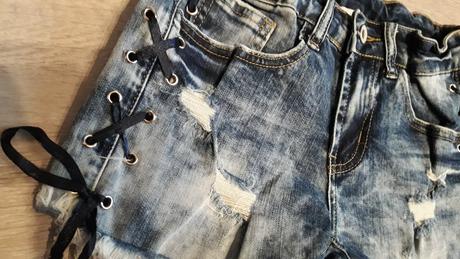 Dievčenské krátke riflové nohavice - 152, 152