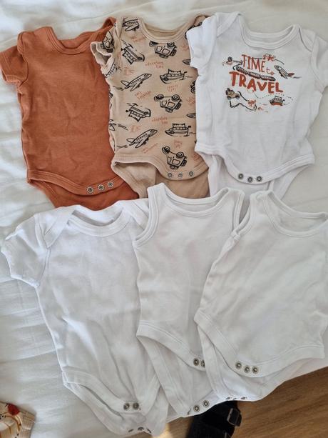 Body kratky rukav 56 6ks, 50–62