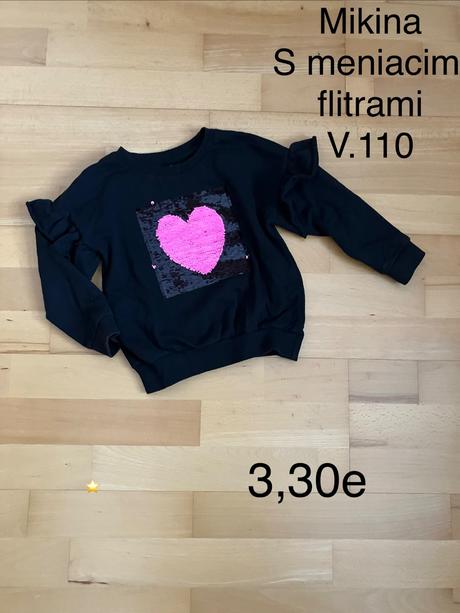 Mikina s flitrami, pepco,110