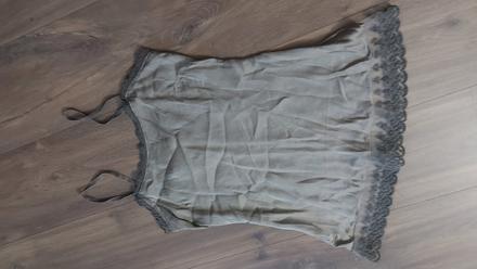 Satenove tielko s cipkou, s