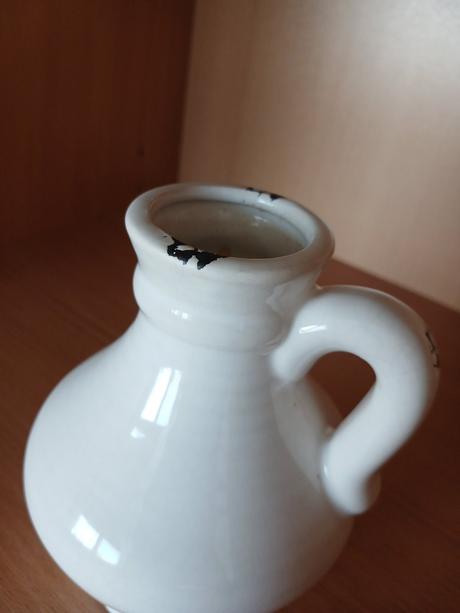 Keramický bucľatý vintage džbánik 13 cm, 