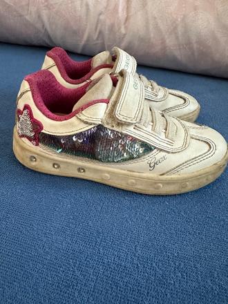 Blikajuce transparentne  tenisky geox velksot 26, geox,26