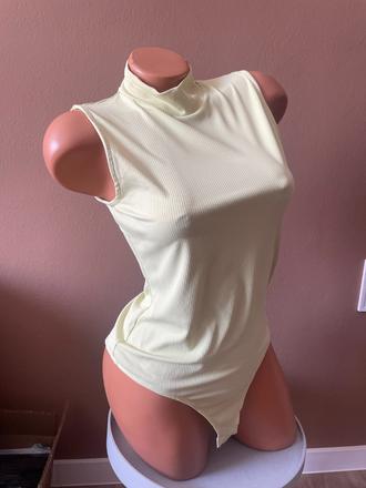 Bledo žltý body top, h&m, m, h&m,m