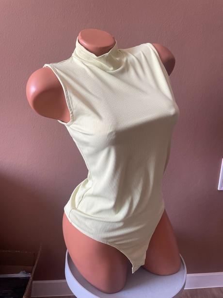 Bledo žltý body top, h&m, m, h&m,m