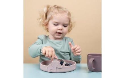 Jedálenský set silikónový pink, 