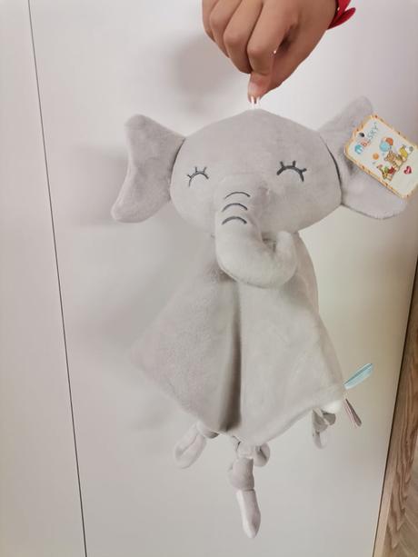 3 druhy - mojkáčik s puff dečkou sloník/zajko, 