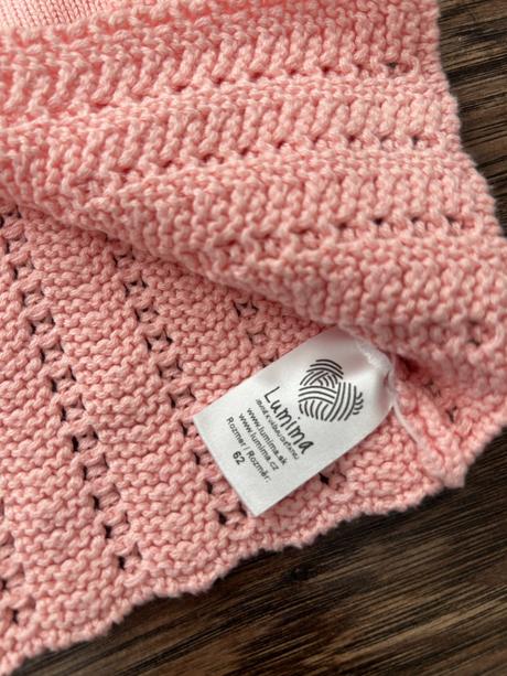 Krásny ružový svetrik veľkosť 62, 62