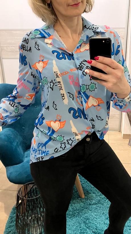 Dámska vzorovaná blúzka (uni), l / m / s