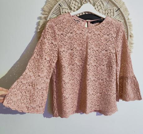 Krajkovaná blúzka zara, zara,m