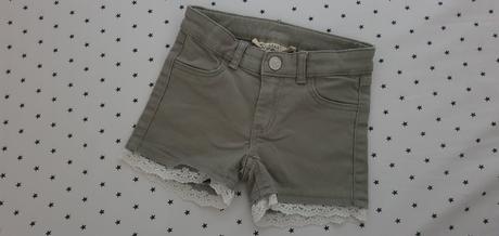 Kraťasky s čipkou h&m (104), h&m,104