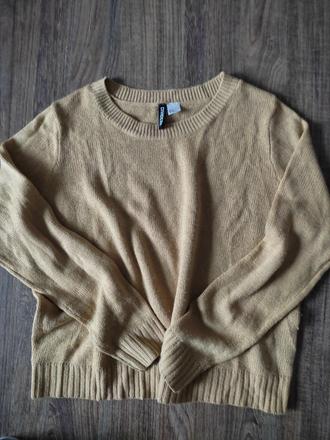 Horčicovy sveter, h&m,m