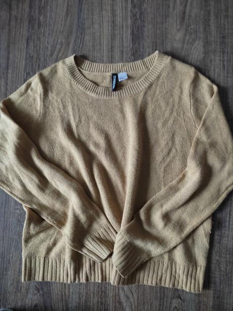 Horčicovy sveter, h&m,m
