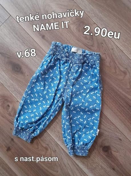Tenké nohavičky name it, name it,68