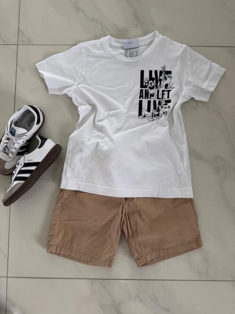 Kraťasky- camel, h&m,104