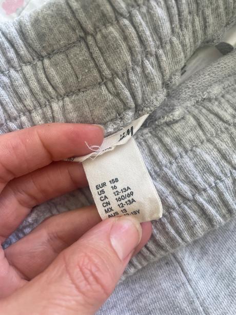 Teplakove kratasy tenke, h&m,158