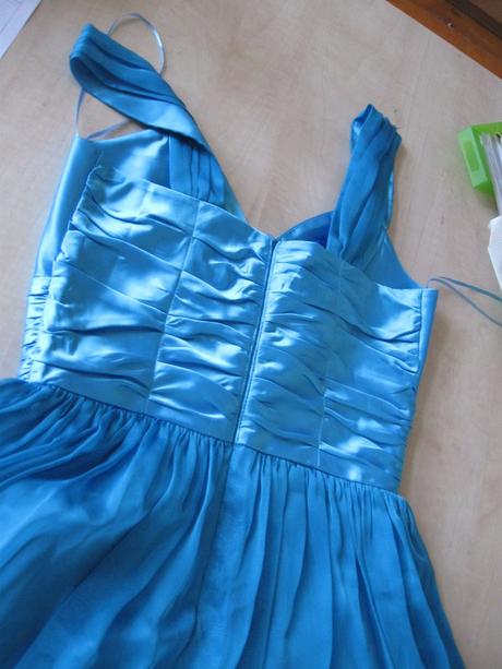 Slávnostné modro-tyrkysové šaty, 36, 36