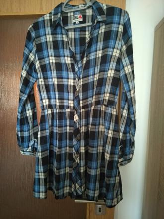 Košeľové šaty, s