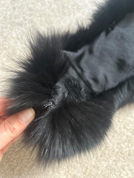 Kožušinový šál, limec, 