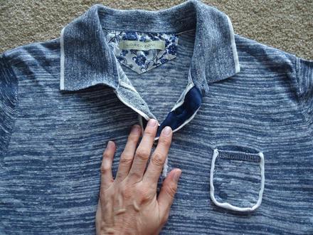 Pánske pleteninové polo zn. lorenzoni, l