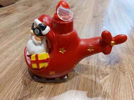 Vianočná led dekorácia vrtulnik, 