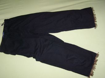 7/8 nohavice so strapcami, 38