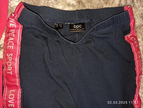 Mikina a legíny, bonprix,140