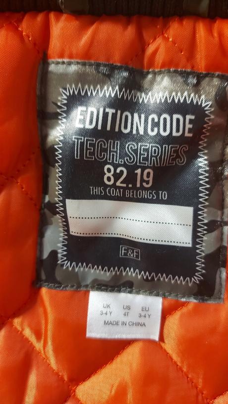 Zimna bunda f&f velk. 104, olivovo zelena, f&f,104