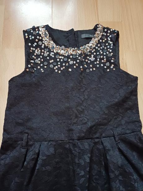 Čierne čipkovane slávnostné šaty, george,116