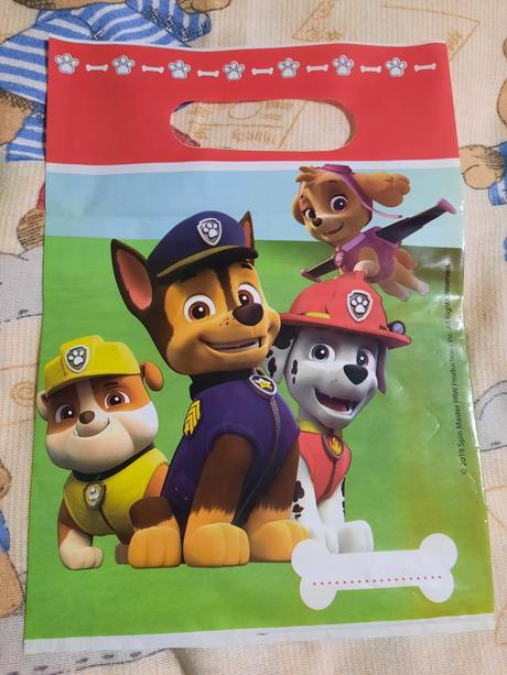 Plastové vrecká pokemon, paw patrol, 