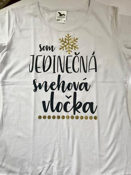 Dámske tričko- som jedinečná snehová vločka, m