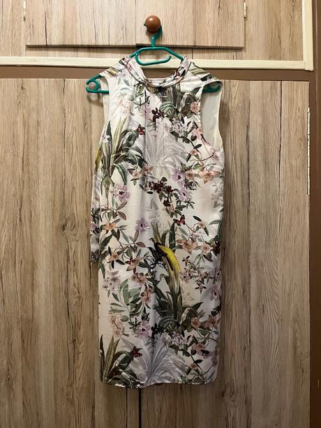 Kvetinové šaty, h&m,s