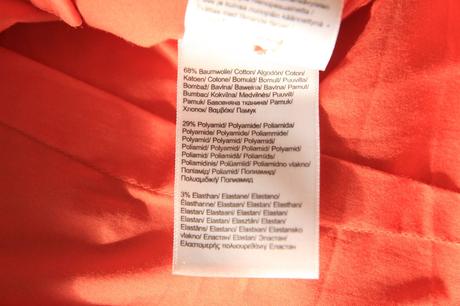 Oranžová bavlnená košeľa, comma, m, m