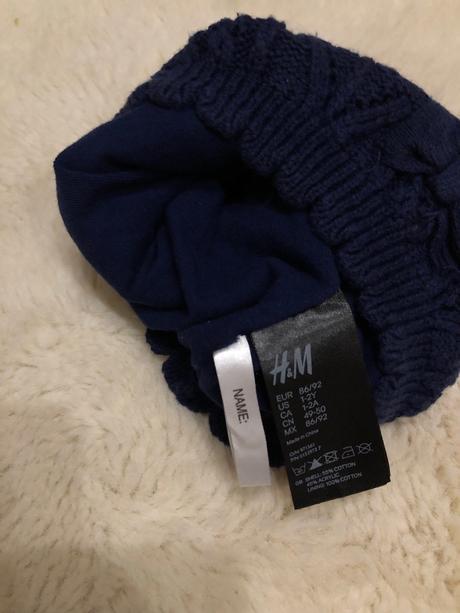 Hačkovaná čiapka, h&m,86