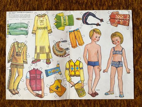 Retro vystrihovačka - hráme sa na indiánov, 