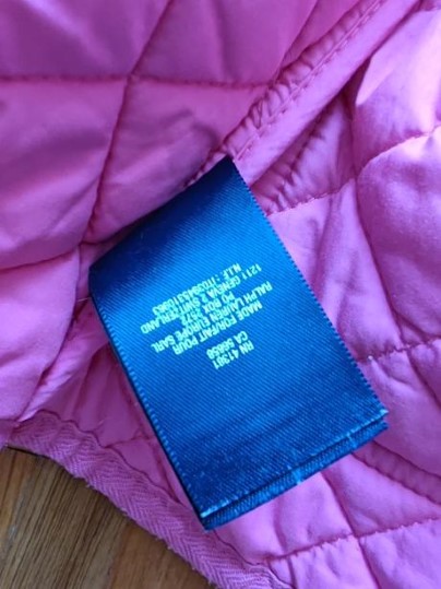 Ralph lauren krasna presivana dievcenska bunda 7r, ralph lauren,122