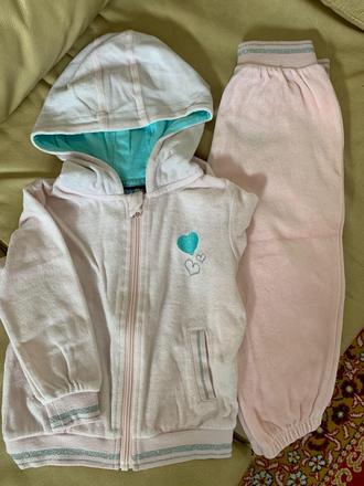 Lupilu ružová velurova súprava vel.12-24 mes, lupilu,92