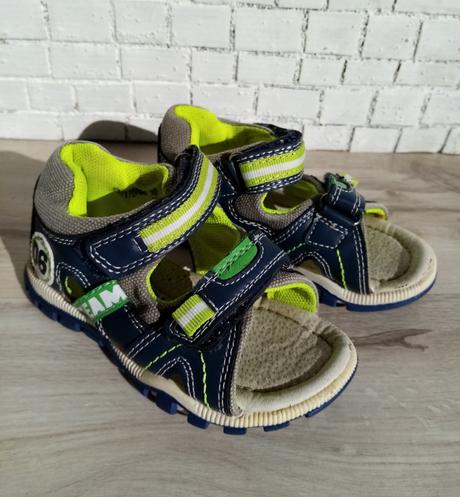 Zeleno-modré chlapčenské sandále v.22, 22