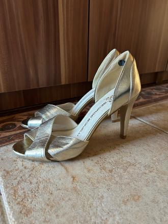 Sandále na opätku george bonelli - 37, 37