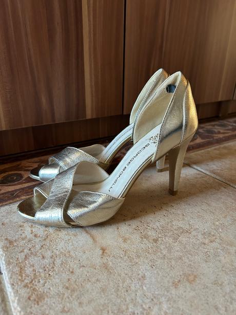 Sandále na opätku george bonelli - 37, 37