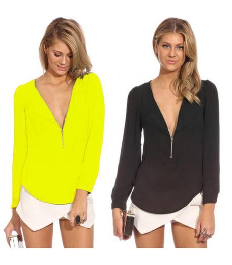 Bluzka zipper, s