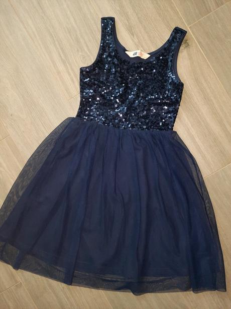 Slavnostne ligotave saty, h&m,134