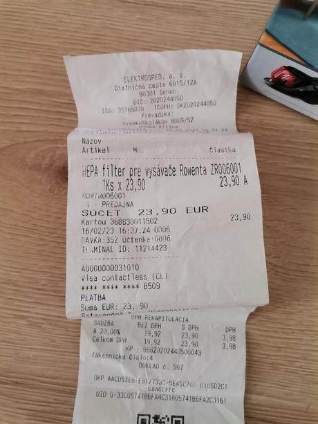 Filtre do vysavaca rowenta, rowenta