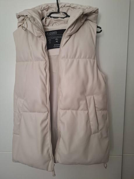 Koženková vesta stradivarius, stradivarius,xs