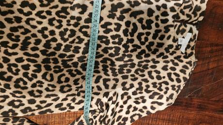 Tigrie široké šaty s dlhým rukávom zvieraci vzor, h&m,s