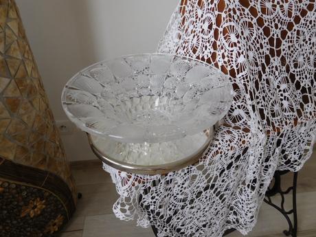 Veľká krištáľová misa bohémia-priemer-31 cm,, 