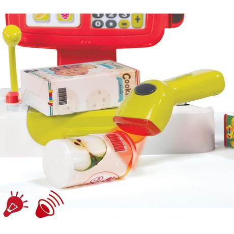 Smoby 350211 supermarket s čítačkou kariet a vozík, 