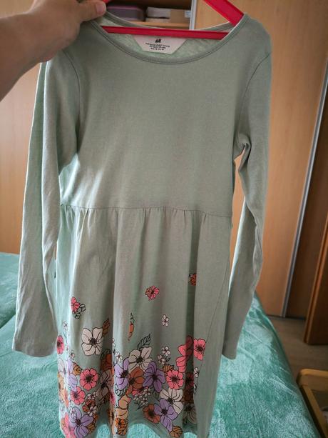 Kvetované šaty, h&m,128