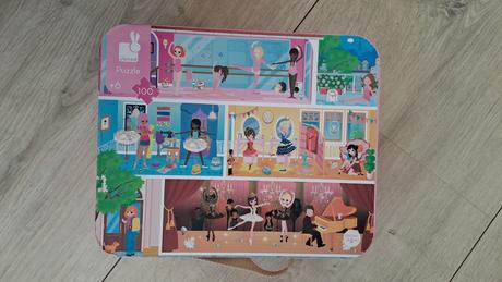 Puzzle škola baletu v kufríku - 100 dielov, 