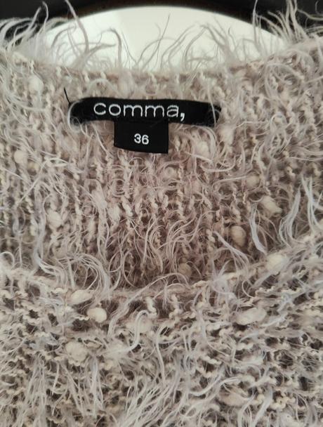 Chlpatý sveter comma, s